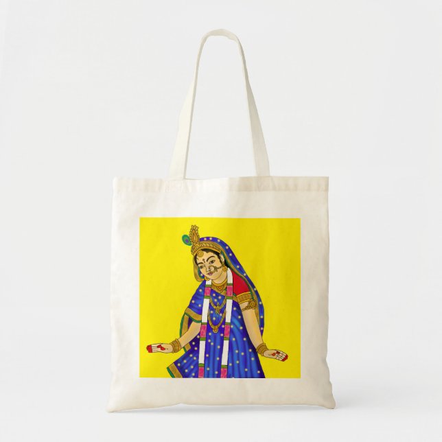 Bolso Tote de la Diosa Radha (Frente)
