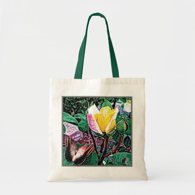 Bolso tote de la llama dorada (Frente)
