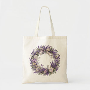 bolso tote de lavanda vintage de Provenza