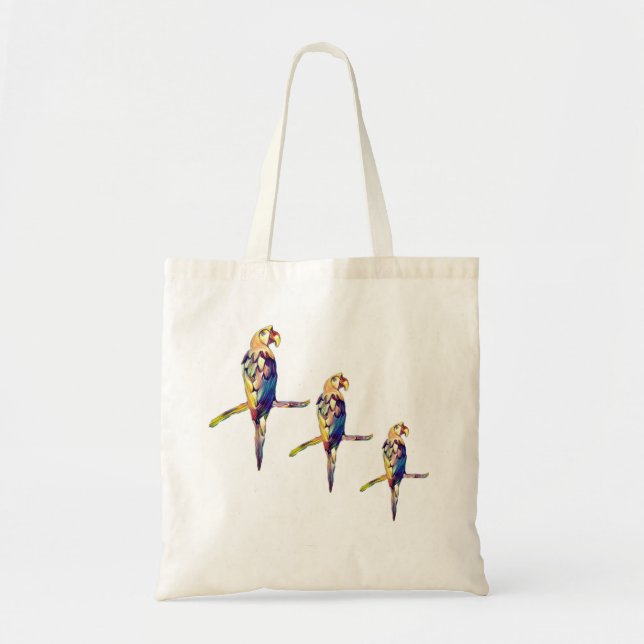 Bolso Tote de Loro Colorido (Frente)