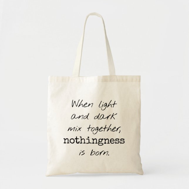 Bolso tote de luz y oscuridad (Frente)