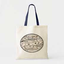 Bolso Tote de Patrimonio Costero Vintage