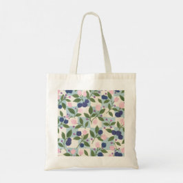 Bolso tote de patrón botánico floral rosa y aránda