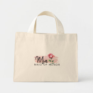 Bolso Tote de Rosa Rosa Elegante – Dama de Honor