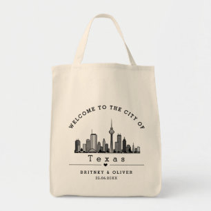 Bolso tote del horizonte de Dallas – Favor de boda