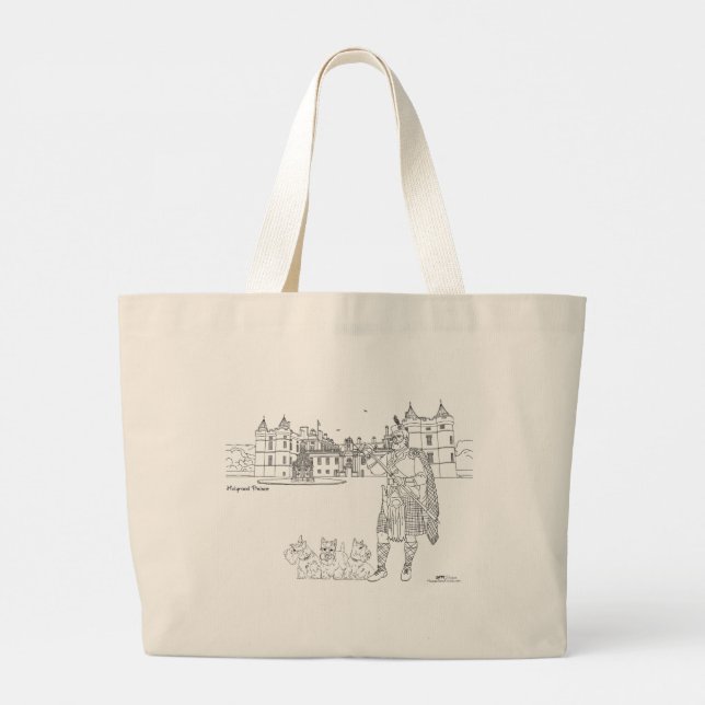 Bolso Tote del Palacio de Holyrood Escocia (Reverso)