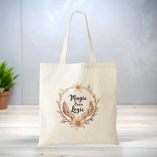 Bolso tote elegante y bohemio con cita