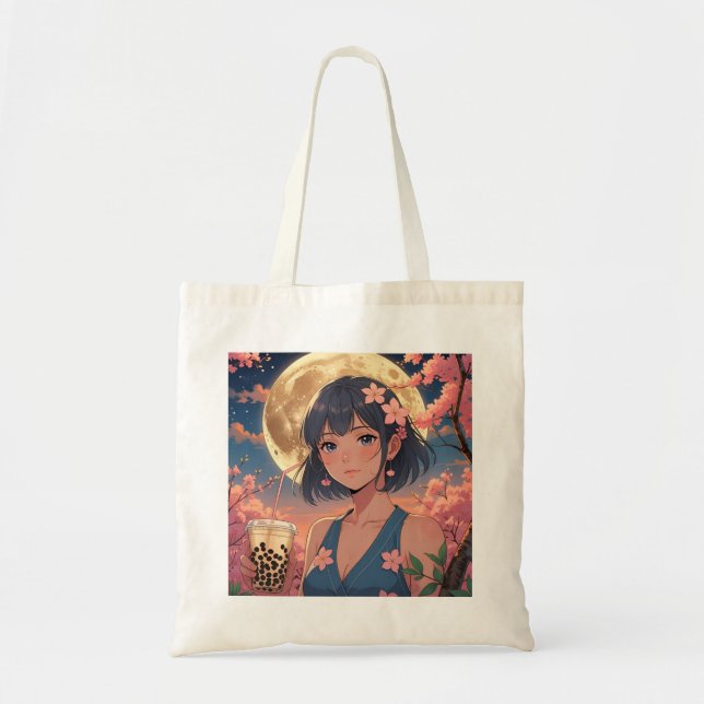 Bolso Tote Flor de Luna (Frente)