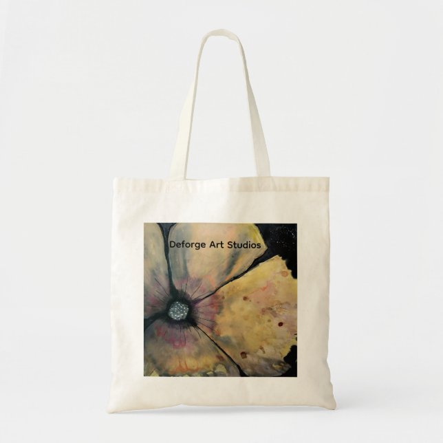 Bolso Tote Floral Abstracto (Frente)