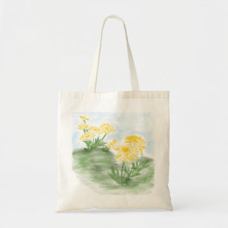Bolso tote floral amarillo