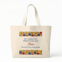 Bolso Tote Floral de Dos Caras Personalizado Mejor