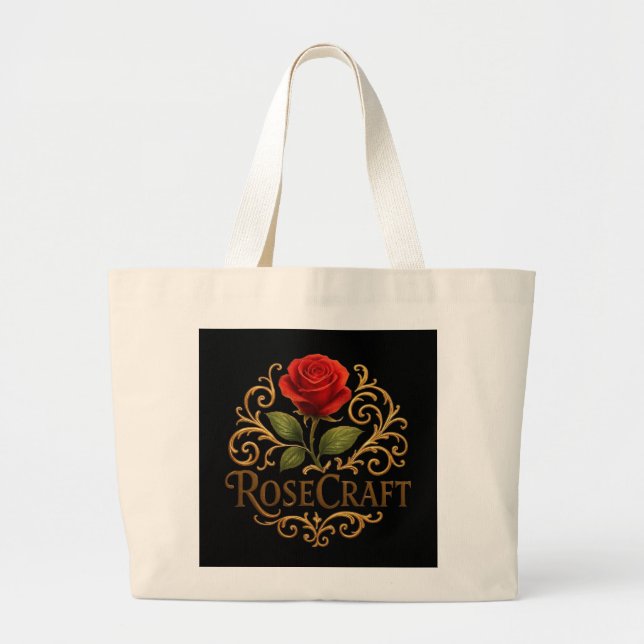 Bolso Tote Floral Rose Craft (Frente)