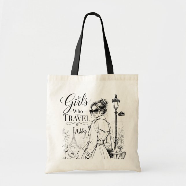 Bolso tote #girlswhotravel (Frente)