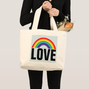BOLSO TOTE GRANDE AMOR ARCOÍRIS