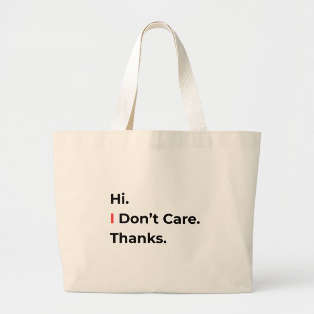 Bolso Tote Hi No Me Importa Gracias (Frente)