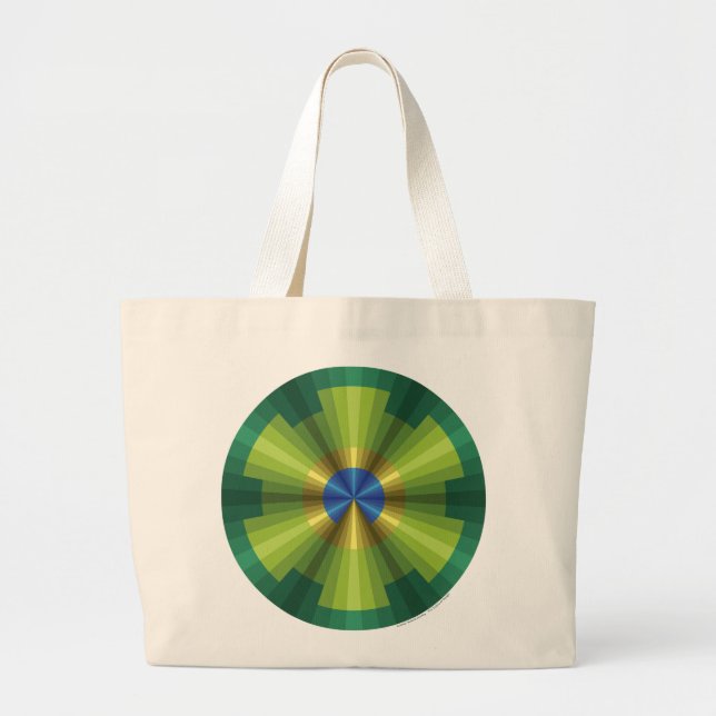 Bolso tote ilusión de pavo real (Frente)