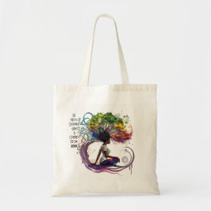 Bolso tote inspirador creado desde dentro