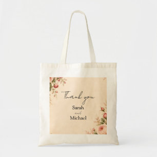 bolso tote jardín de rosa antigua 