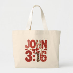 Bolso Tote John 3:16 Valentine Jumbo