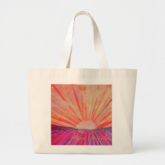 Bolso tote jumbo con obra de arte titulada "Daybre