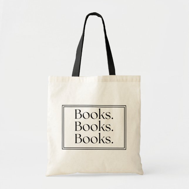 Bolso Tote Libros Libros Libros (Frente)