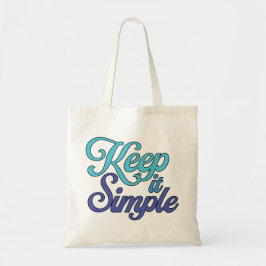 Bolso Tote Manténlo Simple (Azul)