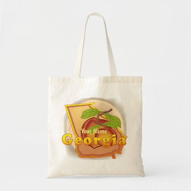 Bolso tote Melocotón de Georgia (Frente)
