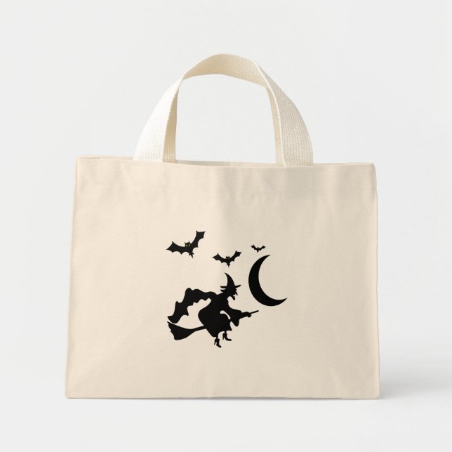 Bolso Tote Mini - Bruja Voladora (Frente)