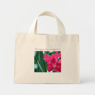 Bolso tote mini de flores rosadas