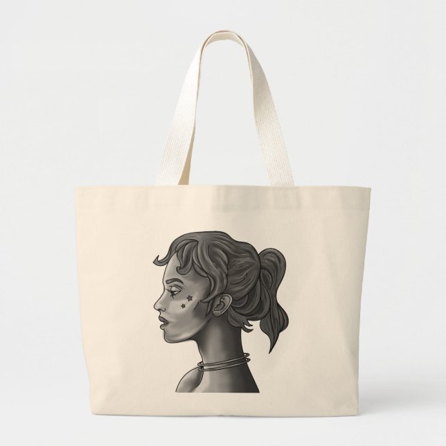 Bolso tote minimalista Celestial Muse (Frente)