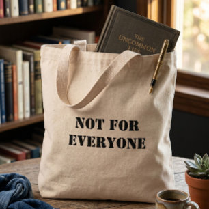 Bolso Tote Not For Everyone   Minimal