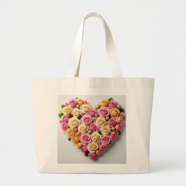 Bolso tote para fiesta de boda Rose Love (Frente)