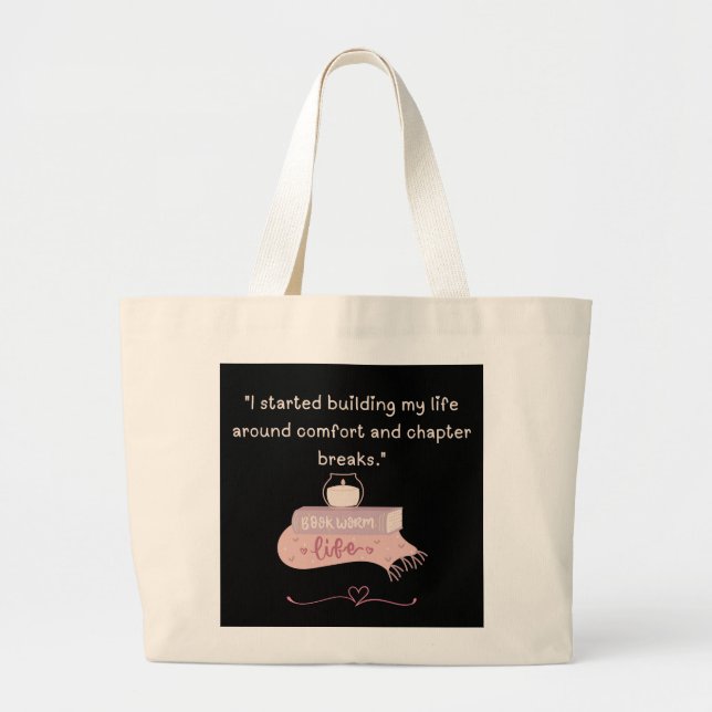 Bolso Tote para Lectores Obsesionados con Libros (Frente)