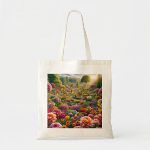 Bolso tote paraíso de flores Arte de jardín colori