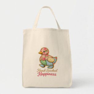 Bolso Tote Pato de Parcheo – “Felicidad Cosida a M