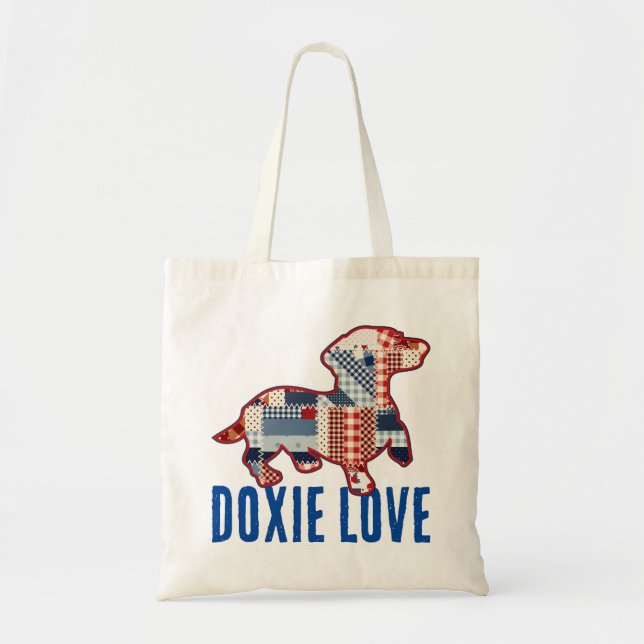 Bolso Tote Perro Dachshund Lindo (Frente)
