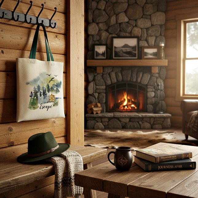 Bolso tote personalizable con escena de bosque en  (Subido por el creador)