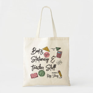 bolso tote personalizado de papelería y material e