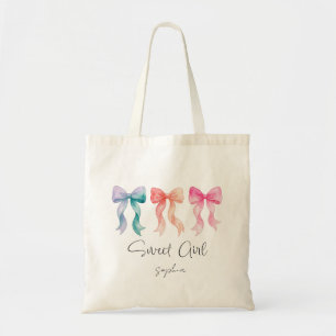 Bolso tote personalizado para niña dulce Nombre