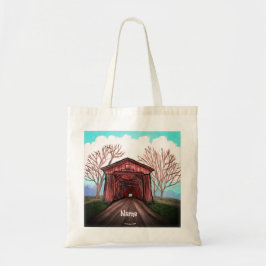 Bolso Tote Puente Cubierto Rojo