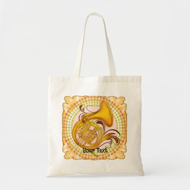 Bolso tote Ritmo de trompa (Frente)