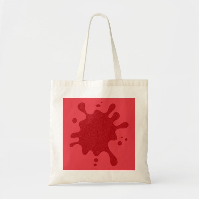 Bolso Tote Rojo Personalizado – Diseño Editable (Frente)