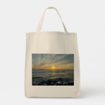 Bolso tote Serenidad del atardecer en Portugal