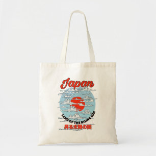 Bolso tote sol naciente japonés