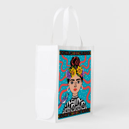 Bolso Tote Vibrante Frida Kahlo - Bolsa de Arte Bo