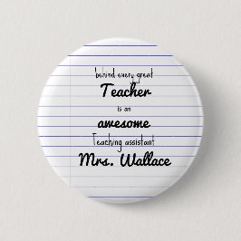 Bolso Tote y Botón de Ayudante de Maestro, Asisten