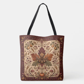 Bolso Totel Cuadrado de Tela de Otoño Vintage Eleg