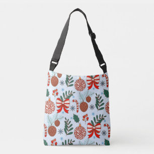 Bolso Totem de Navidad con Adorno Retro Cruzado