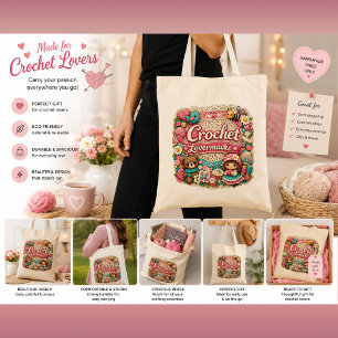 Bolso Totte Amante del Ganchillo   Bolsa de Regalo