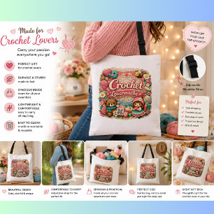 Bolso Totte Amante del Ganchillo   Bolsa de Regalo